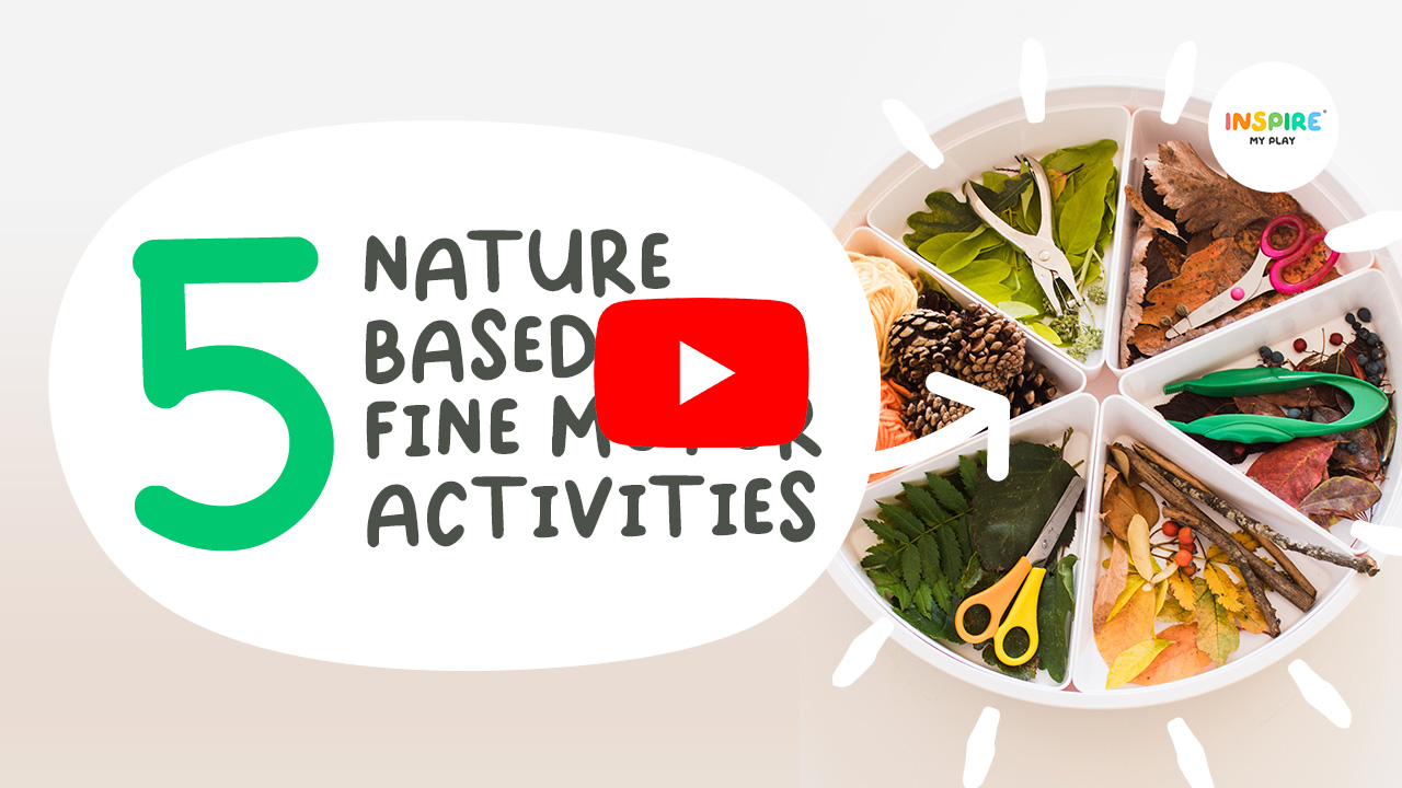 Nature-based fine motor activities for autumn