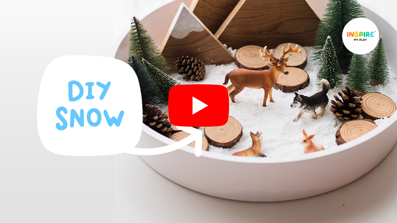 Make your own DIY snow with just two ingredients!